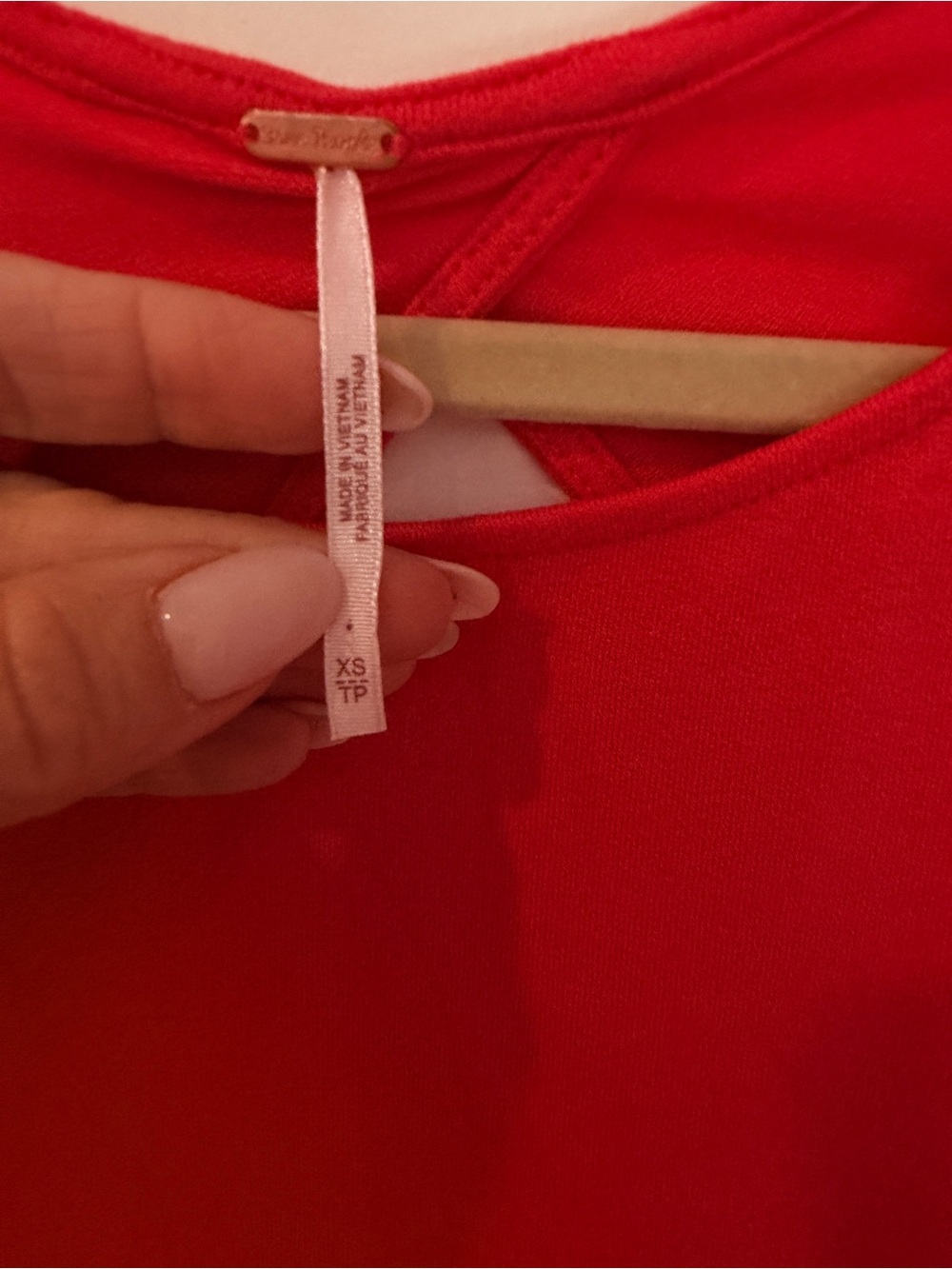 Free People Coral Backless Maxi Dress with Keyhole Back - Picture 3 of 3